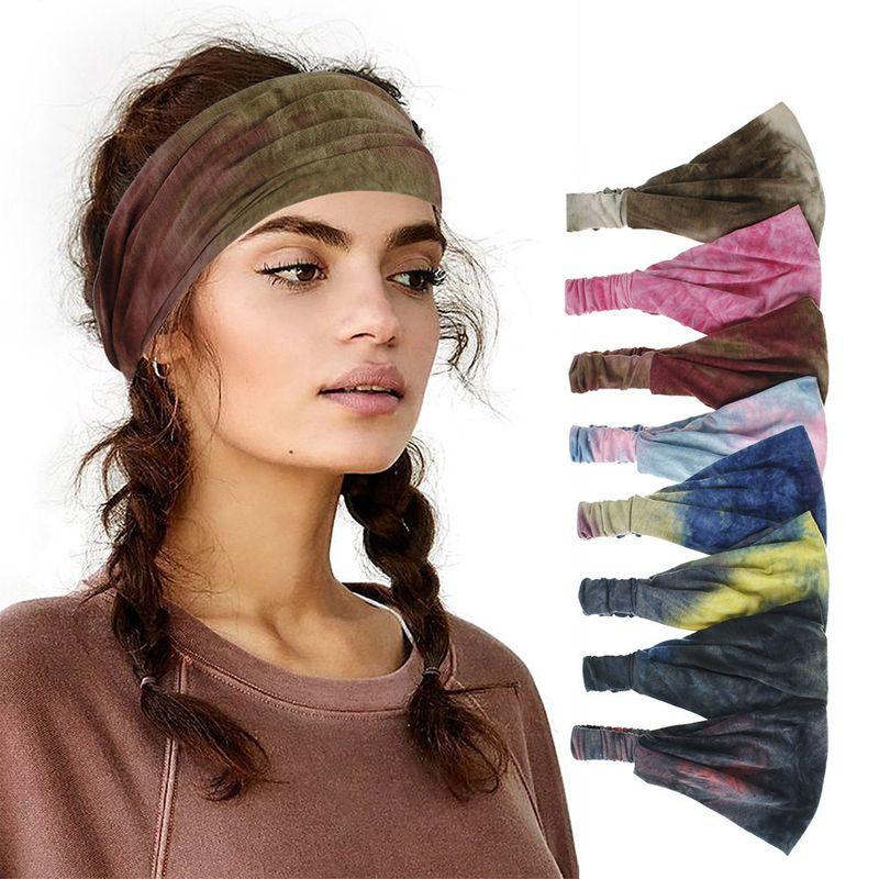 Peru Peru Fashion Fitness Elastic Tie-Dye Hair Band