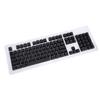 104PCS Keycaps Set ABS Korean Keyboard Keycaps Replacement for 61 64 68 84 87 96 98 100 104 Mechanical Keyboards Black