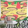 Colorful Taco Pattern Background Pattern Wall Hanging Tapestry Decorative Tapestry Home Decor for Bedroom and Living Room