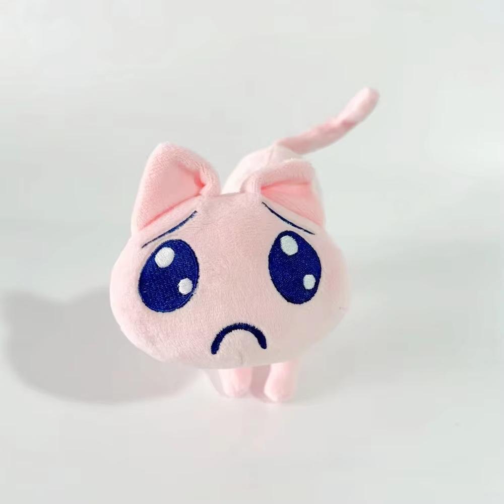 Păpuși Drăguțe Pisici Kawaii 20cm Desene Animate Pisică Roz Tristă Jucărie de Pluș Cadouri de Ziua de Naștere pentru Fani