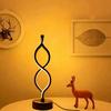 1Pc Creative Figure-eight Desk Lamp USB Three-tone Light Bedroom Desk Lamp