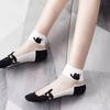 5 pares de meias femininas sensuais, meias de renda fofas de gato, meias de nylon anime Y2K para meninas, pretas, respiráveis, conjuntos de meias femininas
