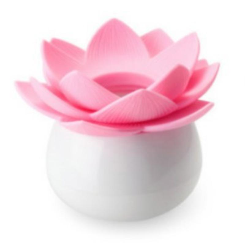 Exquisite Lotus-shaped Cotton Swab Box, Portable Cotton Swab Holder, Toothpick Storage, Covered Cotton Swab Seat