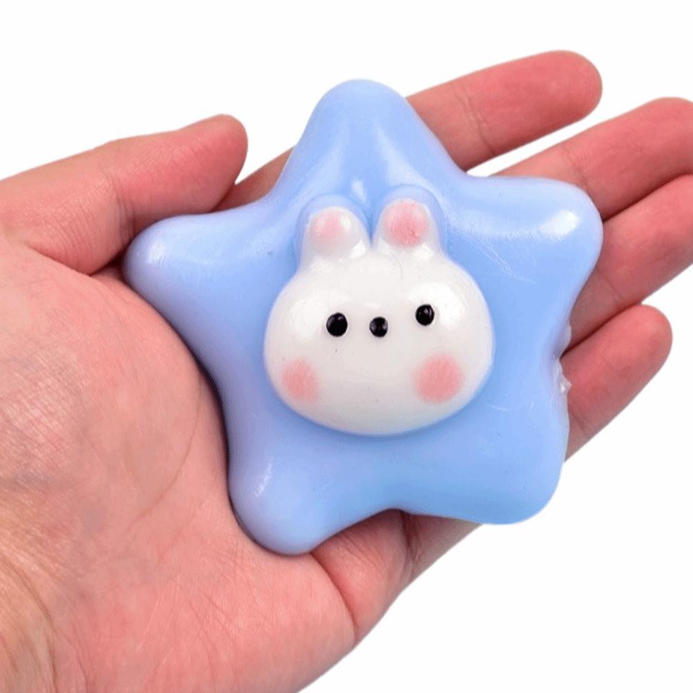 Soft Fidget Sensory Toy Rabbit Star Series Maltose Soft Toy Slow Rebound Toy For Anxiety Relief