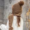 Winter Scarf & Hat Sets Warm Hat Fashion Knitted Hat Ladies Women Winter Wraps Thick Hat and Scarf Set Ball Decoration