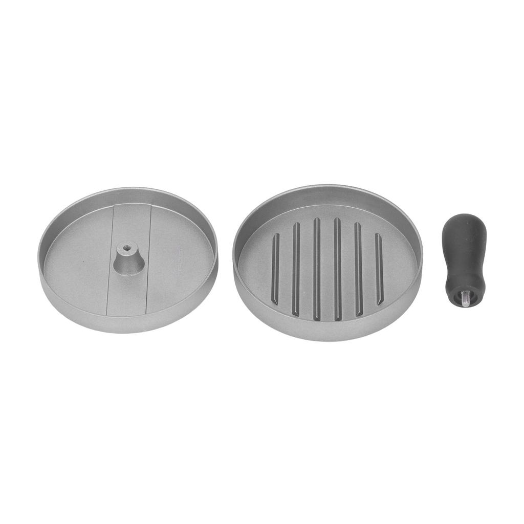Round Hamburger Press Patty Maker Aluminum Alloy Burger Press Patty Mold for Meat Beef Camping 12cm