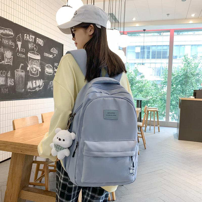Niche High-Capacity Backpack for Women - Ideal for High School & College, Versatile and Stylish Double Shoulder Campus Bag