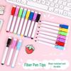 Magnetic Water-Based Erasable Colored Markers for Kids' Painting and Doodling - 8 Bold Colors