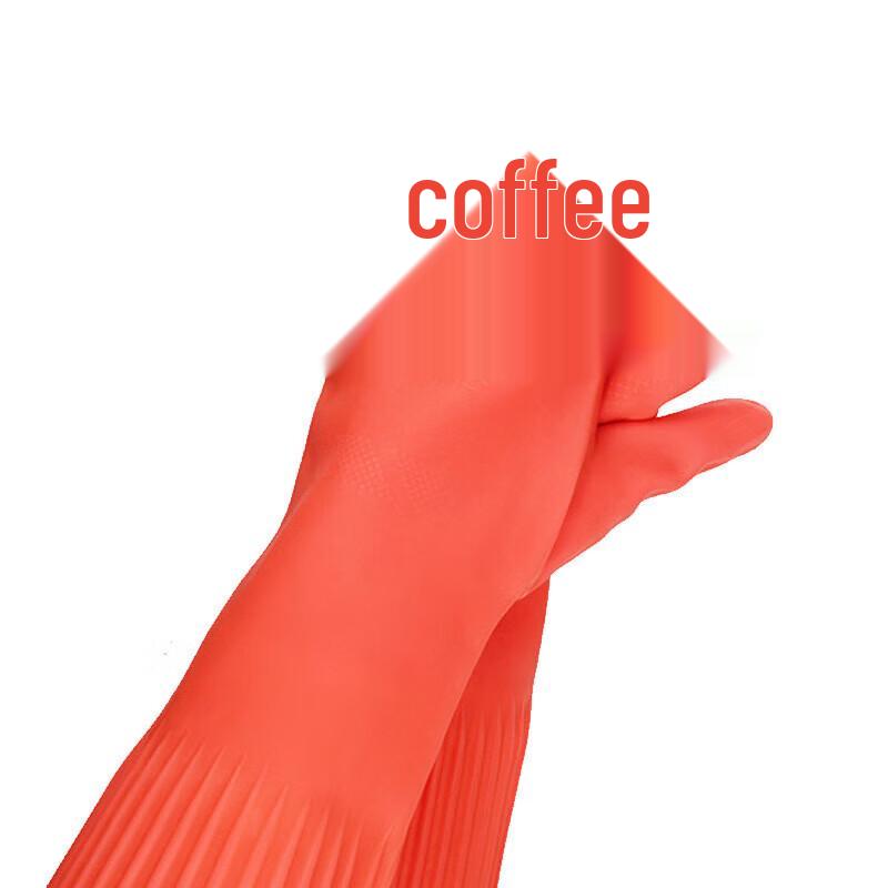 Liangjia Heavy-Duty Long Red Latex Work Gloves