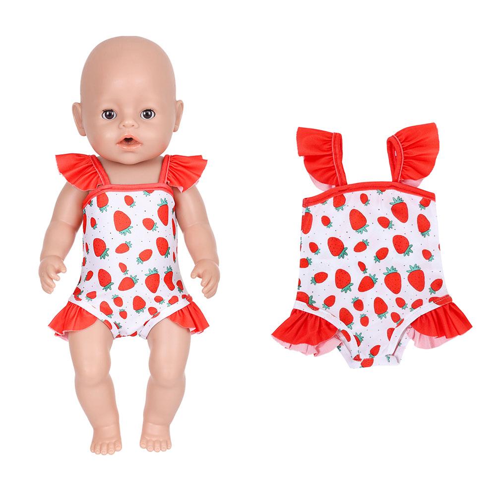 2026 New Summer Bikini Doll Clothes For 43cm Baby Doll 17 Inch Reborn Baby Doll Clothes
