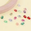 5 PCs Lampwork Glass Beads Ocean Jewelry Beads For DIY Charm Jewelry Making Fish Animal Multicolor AB Rainbow Color  14mm X 10mm