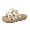 French Platform Slippers Women's Outer Wear 2025 Summer New with Skirt Versatile Fairy Style Bow Word Sandals