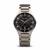 BERING Men's Analog Quartz Titanium Collection Watch with Titanium Strap and Sapphire Crystal, Silver Link Belt (11739-772). Officially Imported. 3-Ye