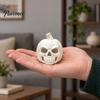 Festival Party Supplies 3D Printed Pumpkin Skull Figurine, Blank DIY Paint Halloween Spooky Desktop Ornaments Statue, Ornament for Decoration