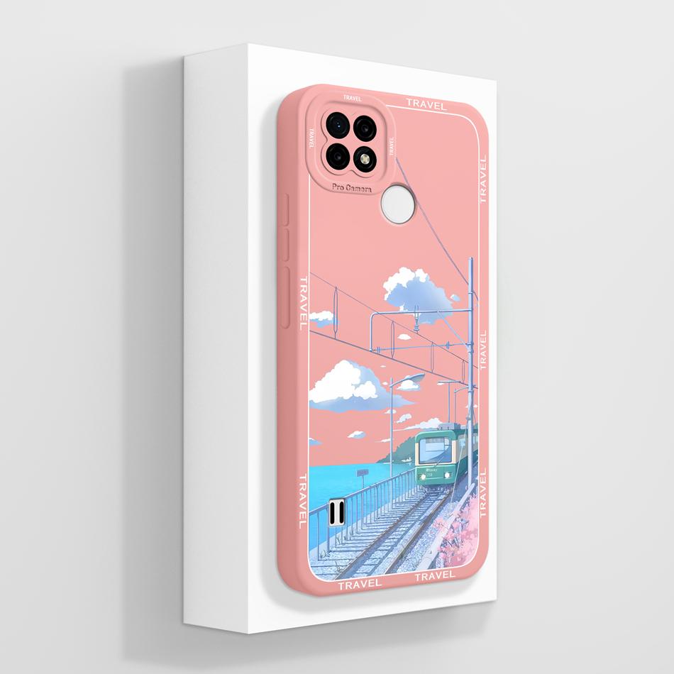 For Realme C21 C21Y C25 C25Y C25S Case Soft Liquid Silicone Phone Housing For Realme C 21 C 25 Anti Drop Artistic Back Covers