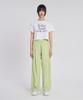 SLOW RECORD HOUSE Nylon One-Pleat Pants_Kiwi