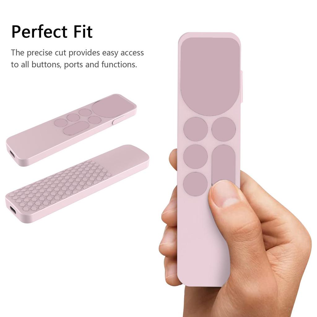 Silicone Remote Control Cover for Apple TV 4K 2021 6th Gen Pink