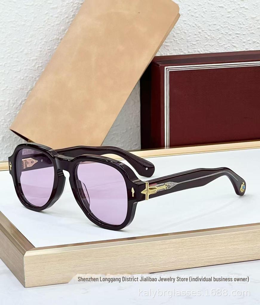 JACQ JMM High-End Retro Turquoise Frog Mirror Zonnebril van REDCLOUD