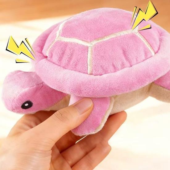 Pet Toys Built-in Sound Interactive Toy Plush Bite-Resistant Marine Animal Shape Chew Toy Cleaning Teeth Boredom Relief Toy