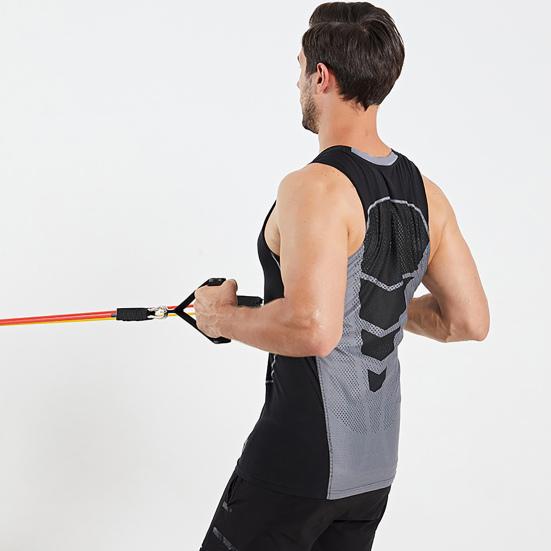 11 Pcs Resistance Bands Set Stretch Exercise Bands with Handles Home Gym Workout Bands Up To 100lbs for Physical Therapy Strength Training