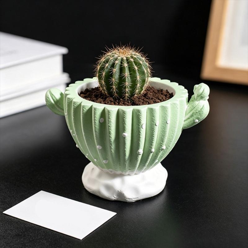 Ribbed Plant Container Mold in Silicone for Resin, Cement, and Concrete, Candle Holder Form for Small Planter and Display Projects