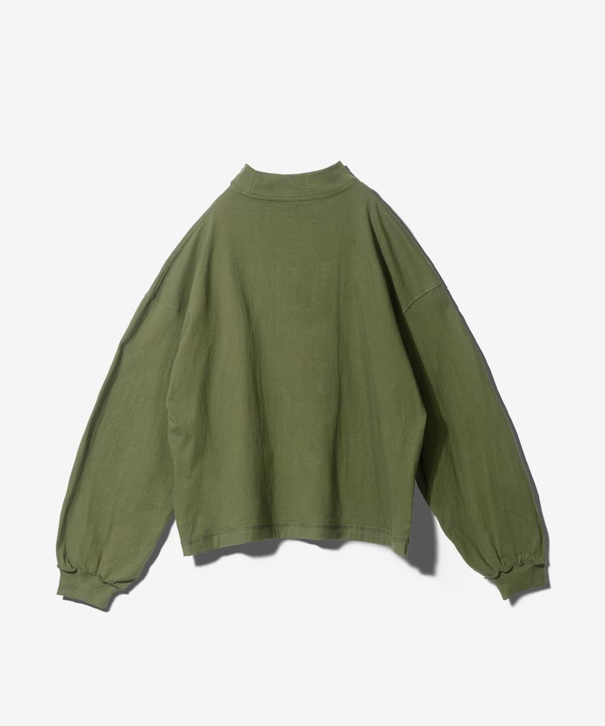 Paensyo Chaos Lettering Mockneck Long Sleeve - Khaki