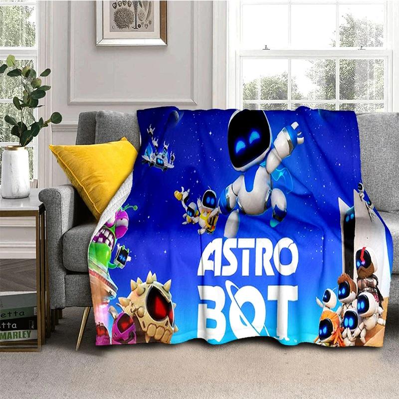 New 29 Style Astro Bot Game Cartoon Robot Gift Blanket,Soft Throw Blanket for Home Bedroom Bed Sofa Travel Picnic Cover Kids