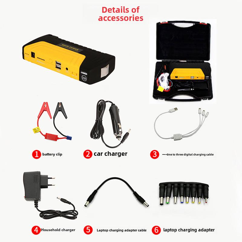 12V Multi-Function Portable Car Jump Starter & Emergency Power Supply