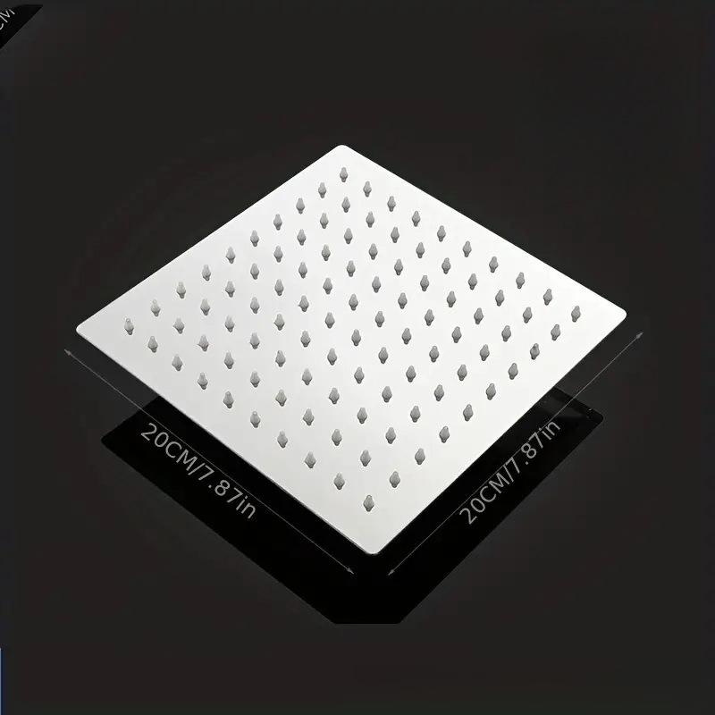 Xiaomi 1pc 8inch Rain Shower Head 304 Stainless Steel Square Top Spray Ultra-Thin High-Pressure Easy Install for Bathroom
