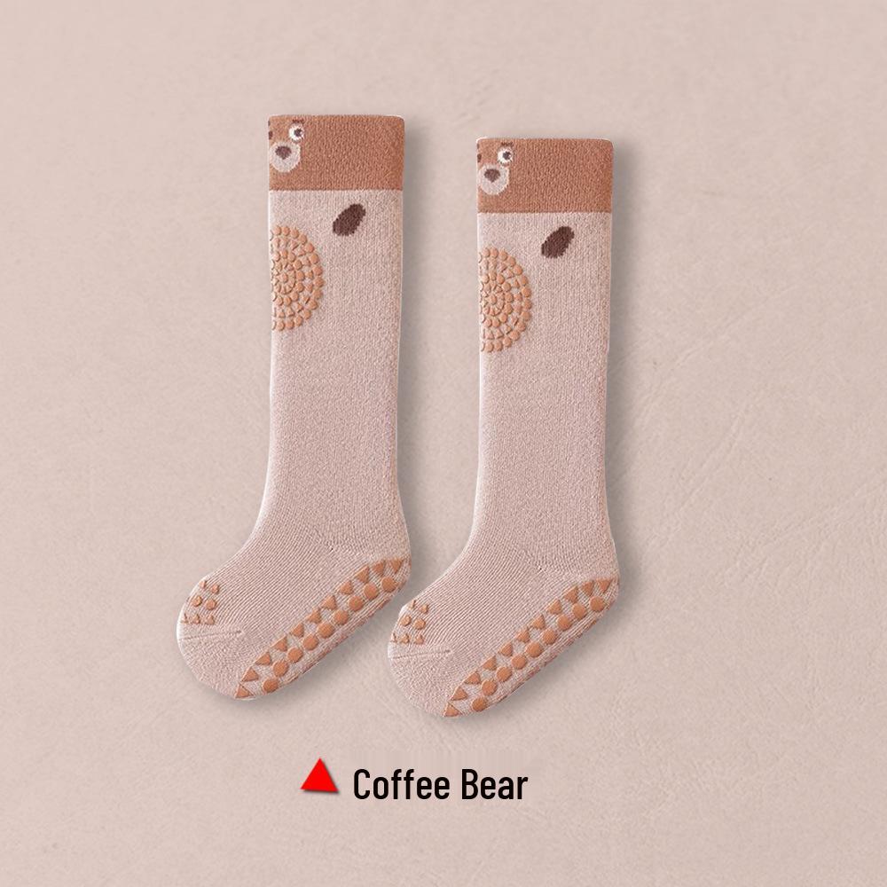 

Корейские мультяшные нескользящие хлопковые носки-наколенники для младенцев и детей Size M (1-3 years)