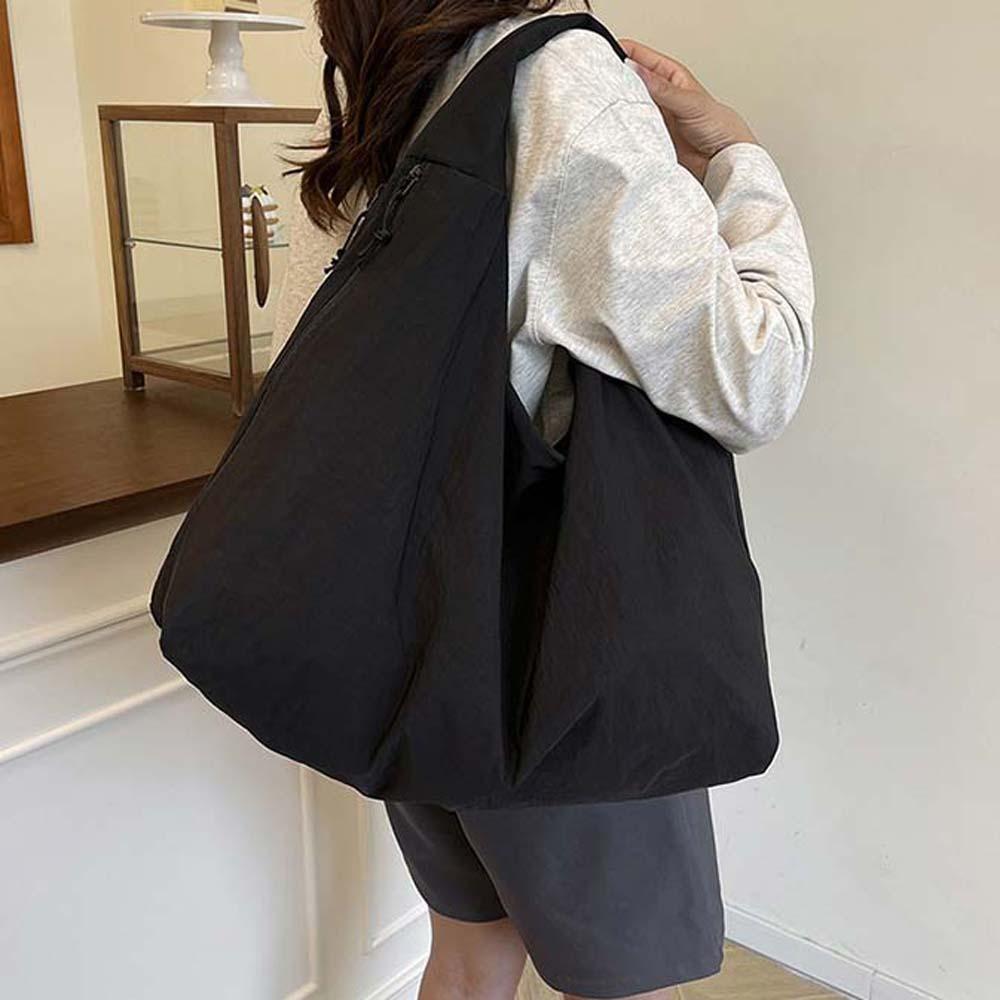 Casual Large Capacity Tote Bag Multi-Pocket Versatile Commuting Handbag Storage Pouch Travel