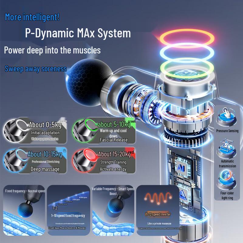 PEAK Percussion Massage Gun with Heat CN plug (adapter included)