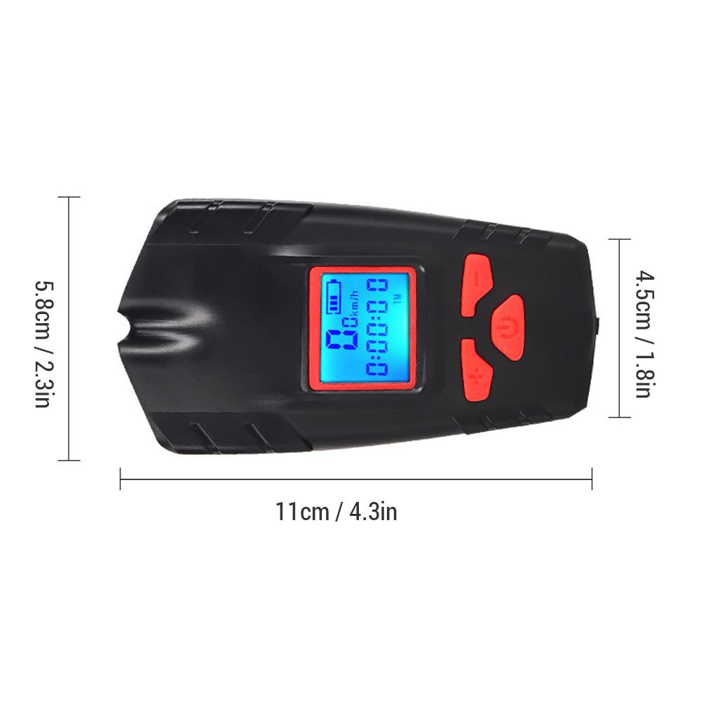 Luce da testa per bicicletta con tachimetro Corno wireless Tachimetro per bicicletta impermeabile da 2000 mAh