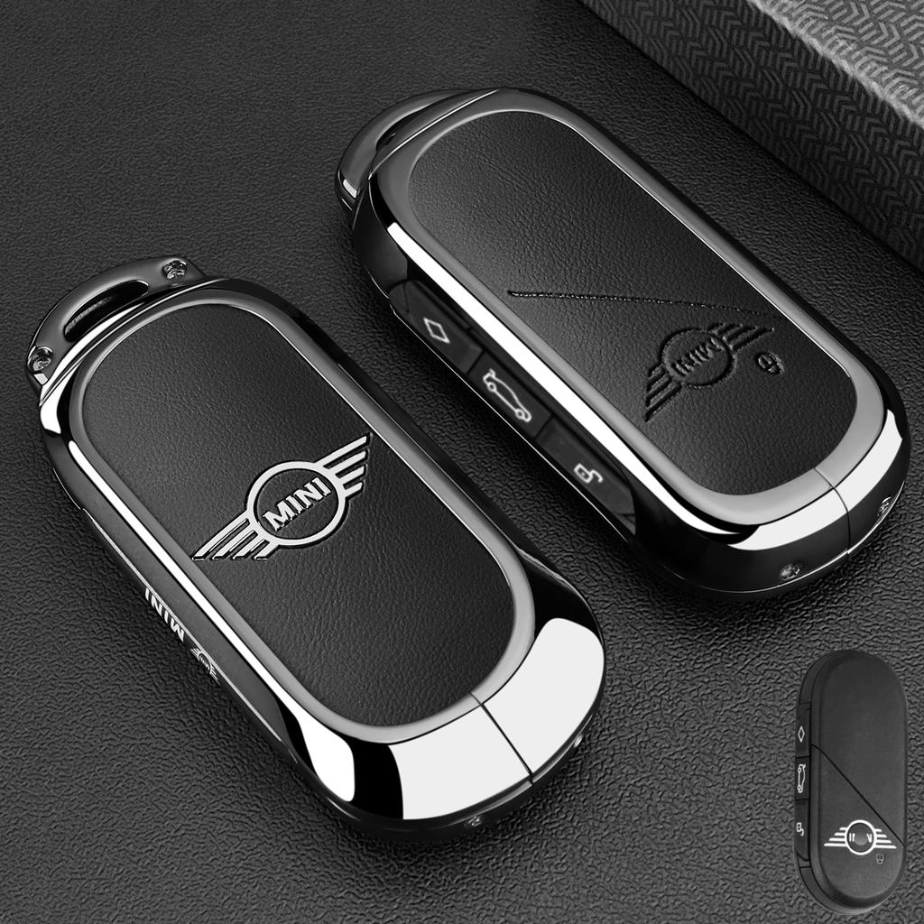Klíčenka z kožené slitiny pro kryt klíče od auta Fob Pro BMW MINI Cooper Countryman U25 J01 J05 F65 F66 2024 2025 Ochranná Klíčenka