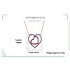 Umcho Double Heart Chain Necklace Solid 925 Sterling Silver Necklaces For Women Anniversary Valentine's Day Present Fine Jewelry