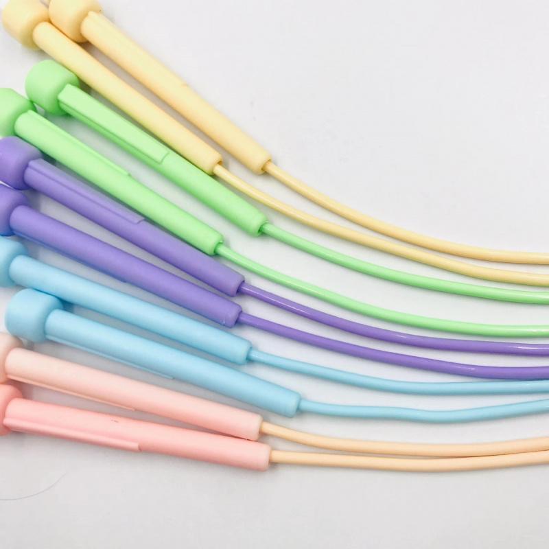 Two-pack student exam training fitness sports racing jump rope with pen-style handle and solid PVC rope