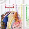1 PC 5 Holes Wardrobe Hanger Storage Plastic Clothes Hanging Hook