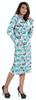 Bimba Printed Long Bodycon Dress With Pockets For Women Full Sleeves Dress Midi