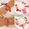 Alloy Bracelet Valentine Day Rose Flower Heart Letter Romantic Gift