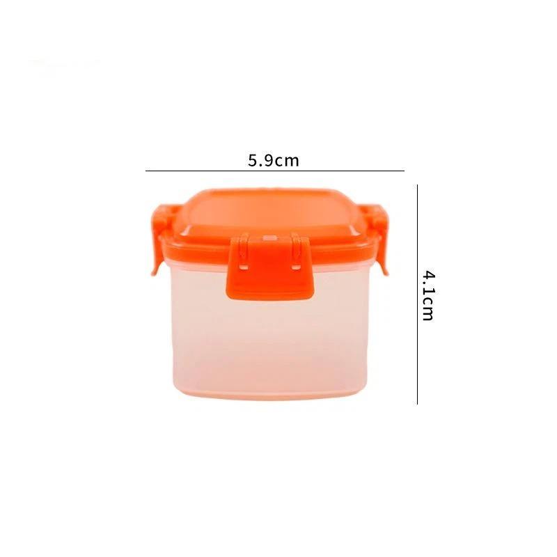 4Pcs Small Stackable PP Mini Storage Jars Airtight Leakproof Lids Portable for Spice Baby Food Camping Use