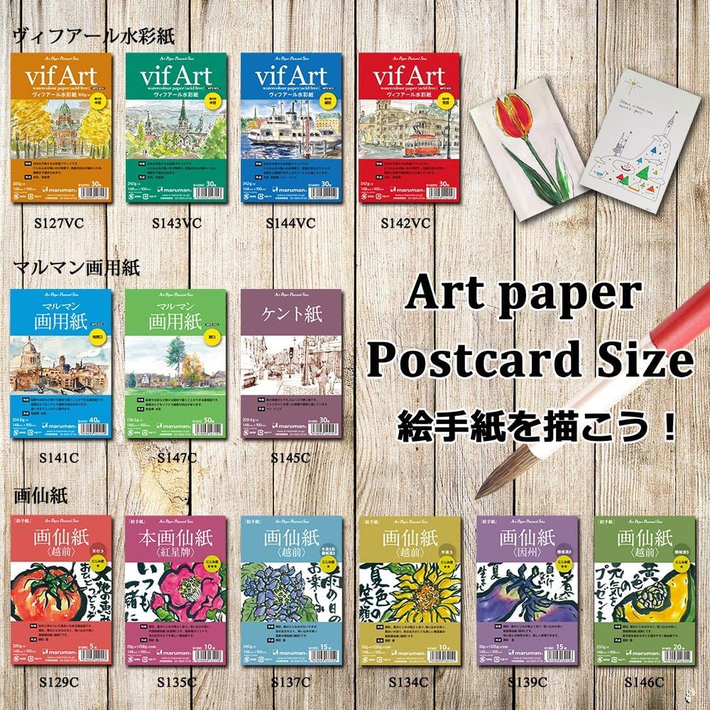 Maruman Postcards for Picture Echizen with 5 sheets Letters, Paper, Echizen, ears, S129C,