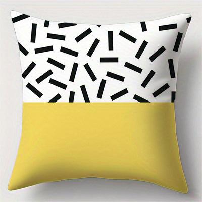Home Decor Modern Geometric Pattern Digital Print Pillow Covers Pattern Cushion Cover Suitable For Sofa Bedroom Car Pillow Cover
