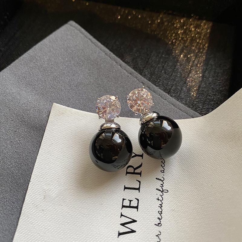 

Изысканные серьги с жемчугом 5А из циркония для женщин — стиль знаменитостей, суперблестящие, высококачественный дизайн с микроинкрустацией