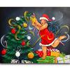 Full Round Diamond 5D DIY Sexy Women Diamond Painting Cartoon Fat Lady Diamond Embroidery Cross Stitch Mosaic Home Decor