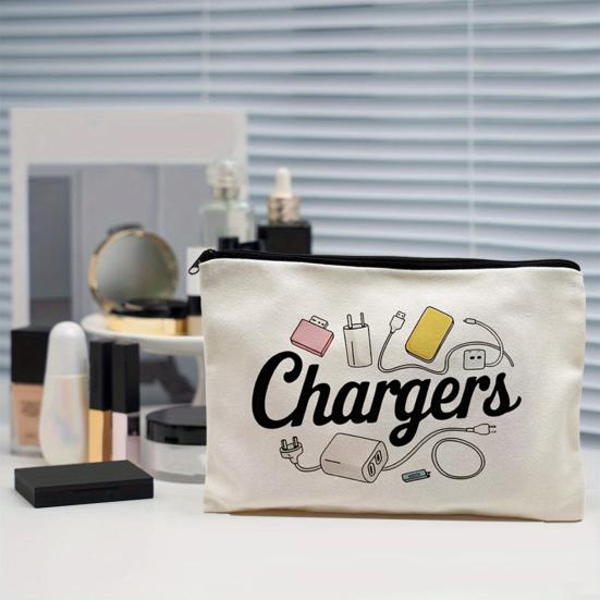 yangyizhi Storage Bag, Large Capacity Travel Organizer, Wear-Resistant Portable Cosmetic Zipper Pouch, for Stationery Makeup And Crafts