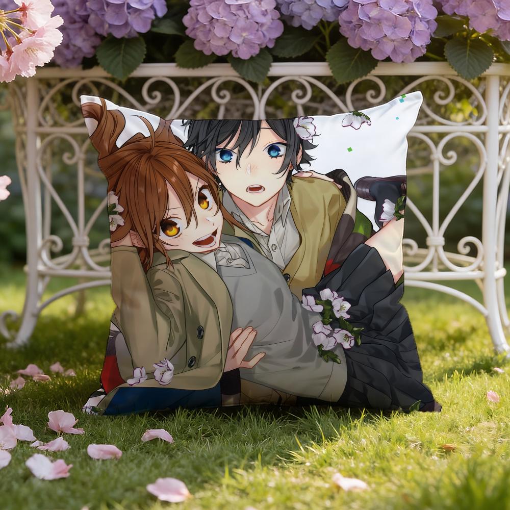 Anime-Cartoon H-Horimiya Kissenbezug Heim & Auto Doppelszenen-Kissenbezug: Wendbar für höchsten Tragekomfort