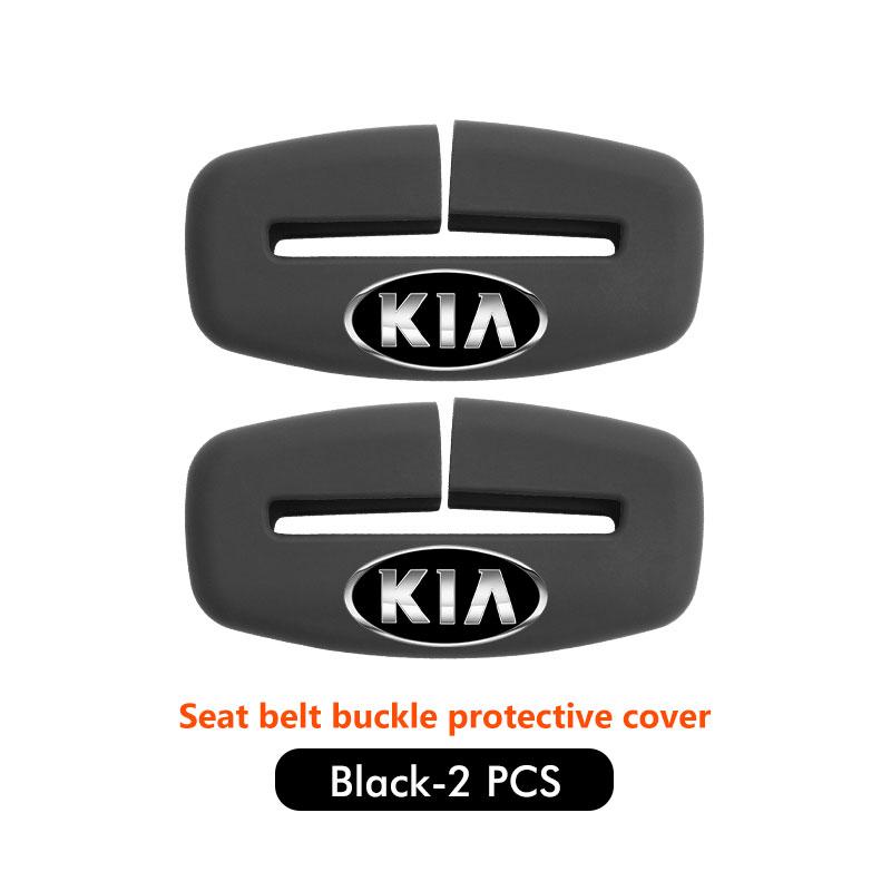 RVGH1 Car Seat Belt Protection Silicone Buckle Clip Cover For KIA Cerato Proceed Venga Stonic Picanto Sorento Stinger