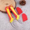 Hand Tool Insulated Knife Electricians Wire Stripper Cable Stripping Snips Straight Curved Blade Rubber Handle Peeling