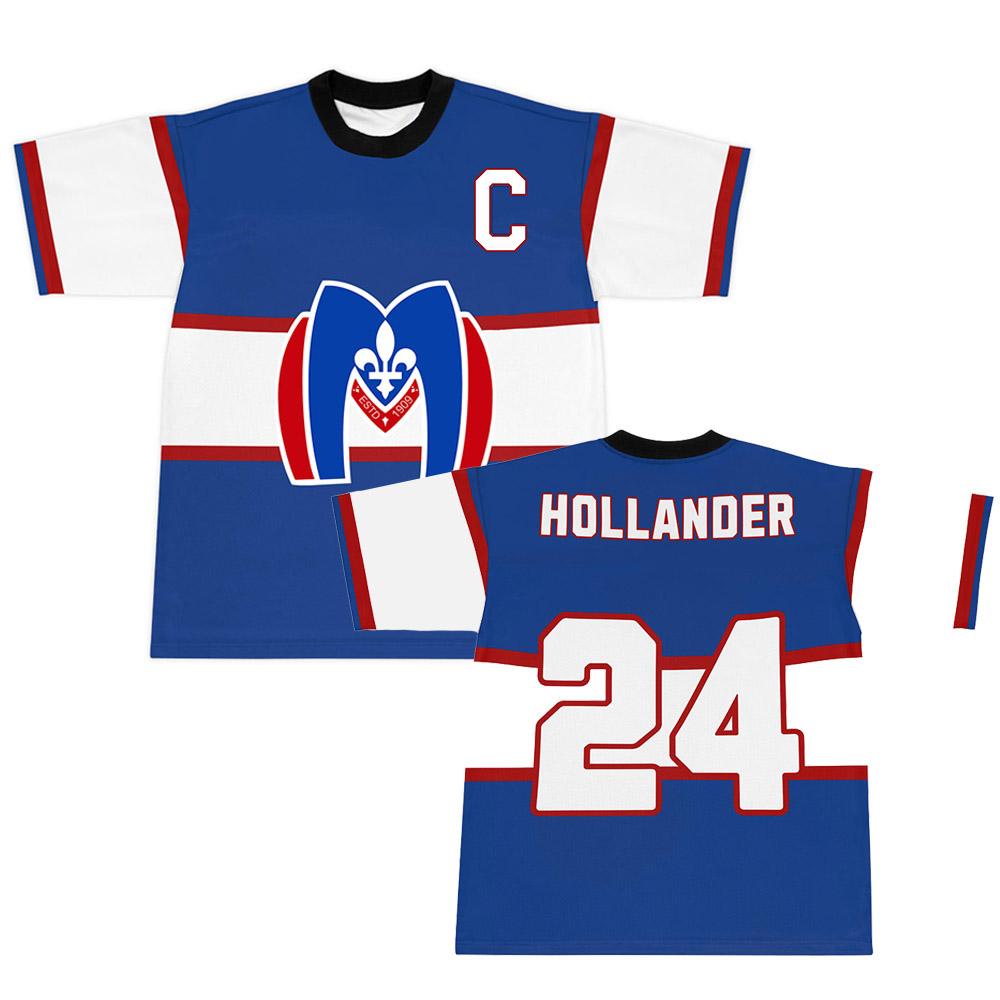 Шейн Холландер 24 Футболка Montreal Metros Подогреваемое Соперничество Косплей Футболка Короткий Рукав Унисекс Уличная Мода Мужчины Женщины Футболки M 1950₽