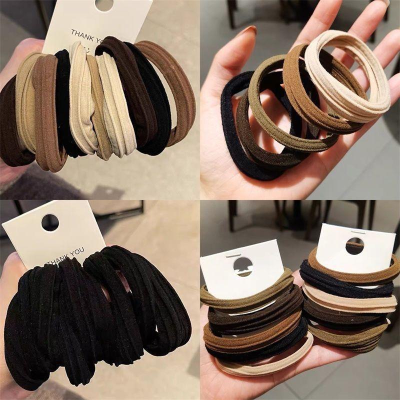 5pcs Hair Band Bold High Elastic Headband Headgear Hair Accessories Rubber Band Ins High Value Women's Hair Tie Hair Rope
